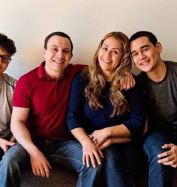 A family therapy photo.