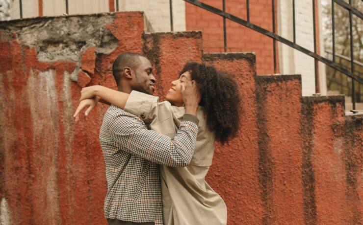 Two people connecting romantically while sober, representing dating in recovery with healthy boundaries.